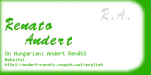 renato andert business card